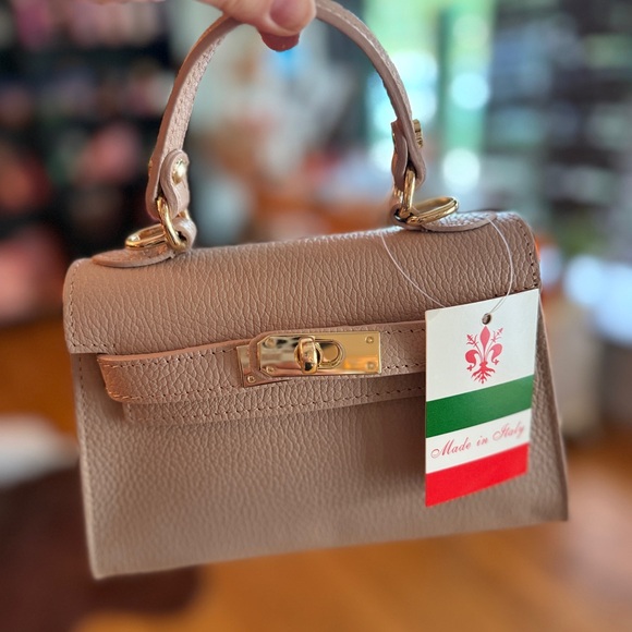 Handbags - Mini Tan Leather Handbag